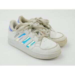 ADIDAS GZ2736 White Pearl Iridescent Athletic Shoes Kids Size US 13